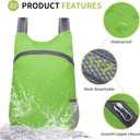 20L Ultra Hiking-Daypack Lightweight Foldable Travel Packable Backpack for Camping Cycling Outdoor, green