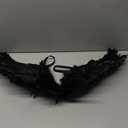 Angel Wings Cosplay Halloween Costume With Adjustable Straps - Black White Feather Wing (Black, One Size)