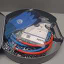 Snow-Chains Auto Fixing 1 Min Quick Fit Easy Installation Tire-Chains, Gifts for Safety, Portable Reusable Universal Emergency Tire Traction Chain for Passenger Car and SUV - Set of 2 (XM-140)