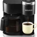 Keurig K-Duo Single Serve K-Cup Pod & Carafe Coffee Maker, with Multiple Brew Sizes, 60oz Removable Reservoir, Programmable Auto Brew Carafe, (Gen 1), Black