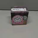 Peakeep Analog Alarm Clock Non-Ticking Silent, Optional 7 Wake-up Sounds with Volume Control, Nightlight and Snooze, AA Battery Operated (Green)