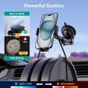 Phone Holders for Car, [Super Suction Cup] Car Phone Mount for Dashboard Windshield & Air Vent, Universal Car Accessories for iPhone 17/16/15, Samsung Galaxy, Most 4-7” Smartphones