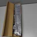 Black Curtain Rods for Windows 48 to 84, Adjustable Curtain Rod Set with Brackets Easy Install, Decorative Slender 5/8 Diameter Drapery Rod, Heavy Duty Drape Pole for Bedroom, Living Room