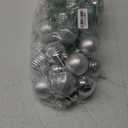 2.36" Christmas Ball Ornaments Silver 30 Pcs Small Shatterproof Christmas Tree Decorations Xmas Tree Christmas Ornaments Balls with Hanging Loop for Wedding Holiday Party Wreath Home Decor