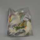 Stretch Dining Room Chair Covers, Flowers Chair Seat Covers with Ties Elastic Non-Slip Chair Seat Slipcovers for Dining Room Kitchen Office (Green Leaves,1 Pieces)