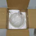 KoKo&Yukina 6 Inch Milk White Glass Globes Shade Frosted Replacement Glass Shades  2.67" Fitter Opening  Lighting Fixture Replacement