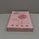 LitBear Travel Makeup Mirror with Lights, Rechargeable Double-Sided 10X/1X Magnifying Mirror, Portable Lighted Beauty Mirror, 3 Color Lighting, Dimmable Touch Screen, Tabletop Handhold Hanging (White, Rose Gold)