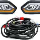 GTW Club Car Tempo Golf Cart LED Headlight & Taillight Kit | Automotive Style | Compatible with 2018-Up Models