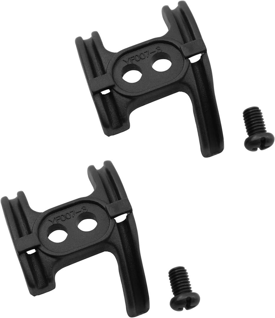 LQ Industrial Bike Cable Guide 2PCS Black Anti Friction Road Bikes Frame Housing Bike Bottom Bracket with Screws Cable Guide Line Tube Housing Bicycle Accessories YF007-3 Bike Cable Holder