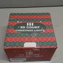 C9 LED Christmas Lights Outdoor,33 Feet 50 LED 8 Lighting Modes Waterproof Connectable Christmas String Lights for Outside Roofline Patio Home Xmas Decorations (Red & Green)