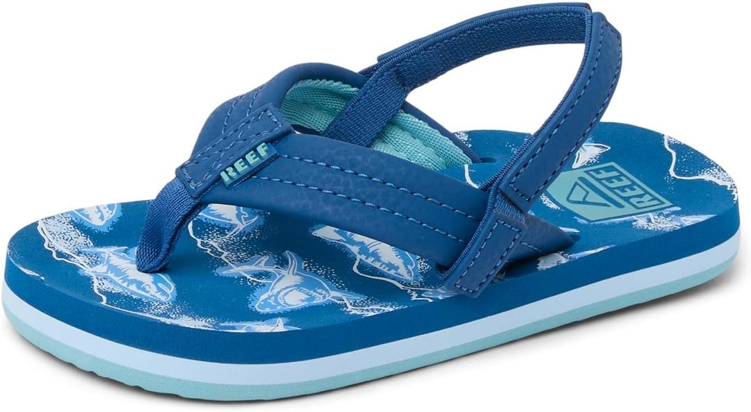 REEF Boys Toddler/Little Kid Ahi Beach Flip Flop, Soft Cushion Footbed, Water Friendly