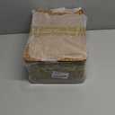 Set of 4 Wicker Storage Baskets with Lid, Handwoven Decorative Storage Boxes Multifunctional 4 Sizes Rattan Baskets Organizer for Home Office Shelves Clothes Toys Books (Brown)