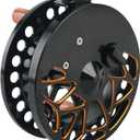 Maxcatch Center Pin Floating Fishing Reel Aluminum CNC Machined Centerpin Reel 4 1/2 INCH 110MM (Black)