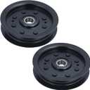 GELASKA 2 Pack 132-4718 Pulley Replaces eXmark 1-603843 Flat Idler Pulley, Toro 116-3626, 132-7543, E603843 for Toro Z147, Z153, Z149 Z150 X4850 X5450 Xs5450 Xs4850 Zx5400 Zx4800 Zx4820 Zx5420 Mowers