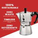 Bialetti - Moka Express: Iconic Stovetop Espresso Maker, Makes Real Italian Coffee, Moka Pot 12 Cups (22.6 Oz - 670 Ml), Aluminum, Silver