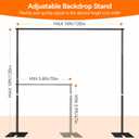 Pipe and Drape Backdrop Stand Kit 10x10ft, Heavy Duty Back Drop Adjustable Stand with Carry Bag, Metal Background Frame for Parties Wedding Birthday Decoration Photography Photo Booth Video