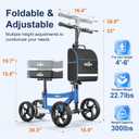 Aojin Knee Scooter for Adults for Foot Injuries, Storage Bag, 8'' Wheels