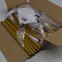 7.2FT Metal Arch Backdrop Stand and Cover Set, Gold Wedding Backdrop Arch Stand with Cover, Balloon Arch Stand with White Arch Cover for Birthday Party Baby Shower Graduation Ceremony Decorations