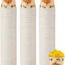 Tamone 300 Pack Thanksgiving Cups 3 oz Bathroom Cups, Small Paper Cups, Mouthwash Cups, Disposable Paper Cups,3oz Pumpkin Paper Cups for Party, Picnic, BBQ, Travel, Home and Event (Light orange)