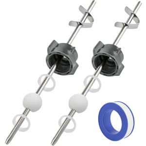 2 Pack Lavatory Pop Up Center Piece Assembly, Sink Stopper Pivot Rod Replacement Kit for Bathroom Sink Drains 18MM Ball Sink Ball or Pivot Rod Replacement Parts