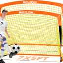 Dimples Excel Soccer Goals Kids Net for Backyard 7x5, 5x3.6, 4x3, 3x2.2 FT