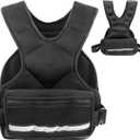 Weighted Vest Men & Women, 5lb/10 lb Adjustable Weighted Vest with Reflective Stripe, for Workout, Strength Training, Running, Fitness, Muscle Building, Weight Loss,Weightlifting
