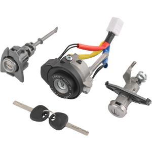 Full Lock Cylinder Set Key Ignition Start Barrel Compatible with 2009-2014 Hyundai Sonata 2011-2015 Hyundai Sonata Hybrid Replace# 81970-3SA00, 81250-3SA00
