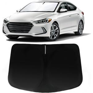 Windshield Sun Shade for Hyundai Elantra 2017-2020, Car Front Window Sunshade with 240T Sun Visor Protector Blocks UV Rays Heat Sun Shield Accessories