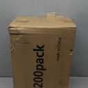 WUHUIXOZ [200 Sets - 12oz Plastic Cups with Lids and Straws, Disposable Cups for Iced Coffee, Smoothie, Milkshake, Cold Drinks - Clear