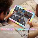 for iPad 10th Generation Kids Case for iPad (A16) 11th Generation Case 11 Inch (2025) Kids 10.9 Inch Rugged Heavy Duty Shockproof Protective Cover with Screen Protector Kickstand Strap, Candy Color
