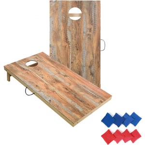 Solid Wood Premium Corn Hole Outdoor Game Set, 2 Regulation and Waterproof Cornhole Game Boards, with 8 Toss Bags, Perfect for Outdoor Indoor