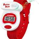 NN BEN NEVIS Potty Training Watch, Potty Timer Toilet Shape and LED Colorful Lights, Toddler Toilet Training Aid, Remind Toddler to Go to The Toilet, Best Gift for Toddlers (06-Red)