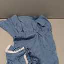 Scarlet Darkness Girls Dresses Long Sleeve Casual High Neck Girl Dress Children Kids Ruffle Trim Outfit (8 Years, Blue)