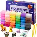 Air Dry Clay, 36 Colors Modeling Clay Kit with 3 Sculpting Tools, Magic Foam Clay for Kids and Adults, DIY Molding Clay Gift for Boys and Girls