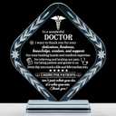 Movdyka Doctor Appreciation Gifts for Men Women Engraved Crystal Plaque Keepsakes Doctor Thank You Gift for Him Her Doctors Day Present Christmas Thanksgiving Birthday Retirement Best Dr. Decor