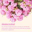 Suncalla Pink 2 Set Artificial Boxwood Topiary Ball Trees with Hydrangea Flower, 19.7" UV Resistant Outdoor Faux Plants with Ground Spike for Planter Front Door Home Indoor Porch Patio Decor