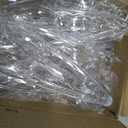 18 Pcs Clear Plastic Serving Utensils Set - 6 Clear Plastic Serving Spoons, 6 Tongs And 6 Forks - Heavy Duty Disposable Serving Utensils Set For Parties
