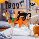 Dog Saddle Halloween Costume Funny Cat Riding Costume Pet Clothes Riding Horse Modeling Dress Up Cat Knight Cosplay Costume for Small Medium Dogs (Large)