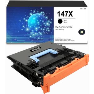 147X Black High-Yield Toner Cartridge Compatible 147X W1470X Toner (with New Chip) Replacement for Enterprise M611 M612 MFP M634 M635 M636 Series Printer(1-Pack)