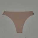 LUCKMEEY Cotton Thongs for Women Seamless Thongs for Women No Show Thong Panty Liners Workout G-String Thongs Underwear (Large, Cream)