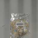 Silvora 6 PCS Flower Fabric Beaded Pearl Lace Applique, 3D Embroidered Patch for Dresses,Handmade Sewing Tool for DIY Neckline Bodice Pants(Gold-6)