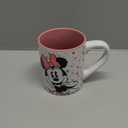 Silver Buffalo Disney Minnie Mouse Dots Glitter Ceramic Mug, 14 Ounces
