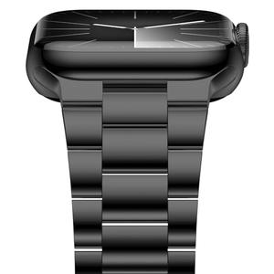 iiteeology Lightweight Stainless Steel Band Designed for Apple Watch Ultra 3 & Ultra 2, Series 1-11, 46mm, 45mm, 44mm, 42mm, Replacement iWatch Bands for Men & Women,Black