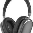 T-fun NC95 Hybrid Active Noise Cancelling Headphones with Knob Control, 65H Playtime Over Ear Headphones Wireless Bluetooth 5.3, App Control, Hi-Res Audio, Comfort Fit, Clear Calls for Travel/Workout (Space Grey)