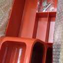 Makeup Organizer with Drawers,Large Capacity Countertop Organizer for Vanity,Bathroom and Bedroom Desk Cosmetics Organizer,Easy To Storage Skincare,Brushes,Lotions,Lipstick (Red and Cream)