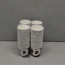 Maxcheck 100 Pieces Christmas Paper Cups with Handle 7 oz Holiday Disposable Cups Drinking Hot Chocolate Coffee Cup for Xmas Daily Use Bar Accessories Party Decoration (Buffalo Plaid)