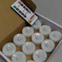merrynights Remote Candles, 12PCS Flameless Tea Lights Candle Battery Operated with Timer, 400+Hours Remote Control LED Tea Lights Votive Candle for Holiday Table Centerpieces Decor