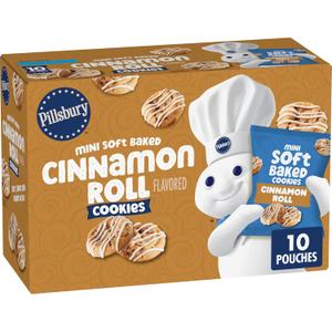 Pillsbury Mini Soft Baked Cinnamon Roll Flavored Cookies 10 Count (EXP 08/18/26)