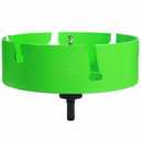 8 Inch Hole Saw Carbide Tipped for Recessed Lights, Hard Wood, Drywall, Plaster Ceiling, Sheetrock, Plastic, Fiberglass, 3X Faster, Green