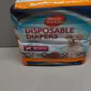 Simple Solution Disposable Dog Diapers, Female Dog Diapers, Puppy Potty Training, Incontinence and Heat Cycle Protection, Large Diapers for Dogs, 18-27 Inch Waist, 30 Count